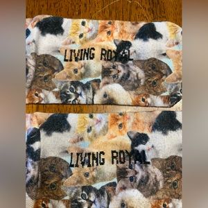 Living royal, cat socks.